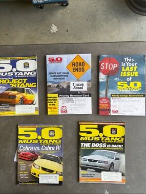 2004 5.0 Mustang & Super Fords Magazine Lot Partial Set (Jan-May)